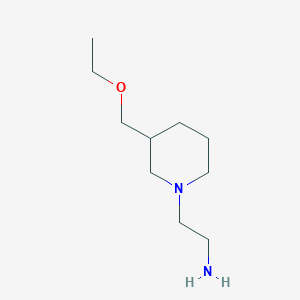 molecular formula C10H22N2O B1490847 2-(3-(乙氧甲基)哌啶-1-基)乙胺 CAS No. 1870091-74-9