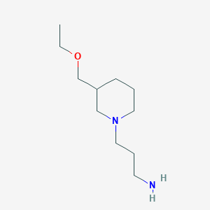 3-(3-(Ethoxymethyl)piperidin-1-yl)propan-1-amine