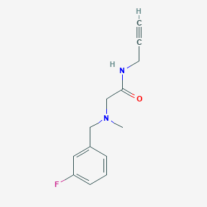 2-((3-Fluorobenzyl)(methyl)amino)-N-(prop-2-yn-1-yl)acetamide