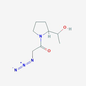 2-Azido-1-(2-(1-hydroxyethyl)pyrrolidin-1-yl)ethan-1-one