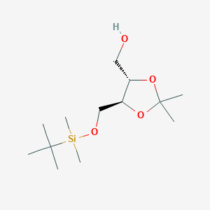 ((4S,5S)-5-(((tert-Butyldimethylsilyl)oxy)methyl)-2,2-dimethyl-1,3-dioxolan-4-yl)methanol