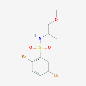 2,5-dibromo-N-(1-methoxypropan-2-yl)benzenesulfonamide