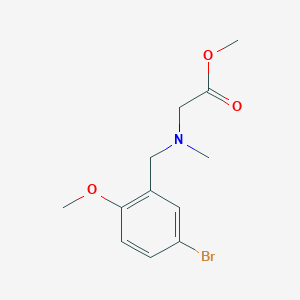 Methyl n-(5-bromo-2-methoxybenzyl)-n-methylglycinate