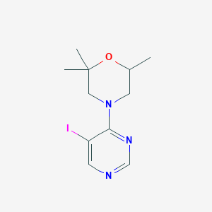 4-(5-Iodopyrimidin-4-yl)-2,2,6-trimethylmorpholine