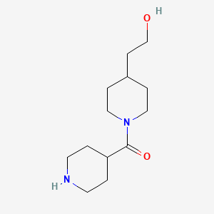 (4-(2-Hydroxyethyl)piperidin-1-yl)(piperidin-4-yl)methanone