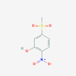 molecular formula C7H7NO5S B14908587 5-(Methylsulfonyl)-2-nitrophenol 