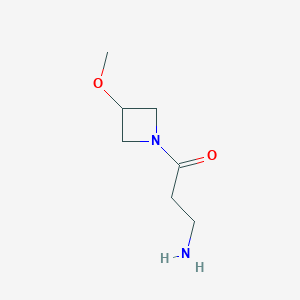 molecular formula C7H14N2O2 B1490859 3-Amino-1-(3-methoxyazetidin-1-yl)propan-1-one CAS No. 1849314-03-9