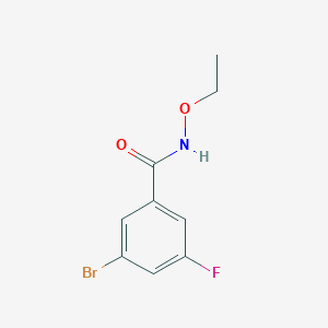 molecular formula C9H9BrFNO2 B14908593 3-bromo-N-ethoxy-5-fluorobenzamide 