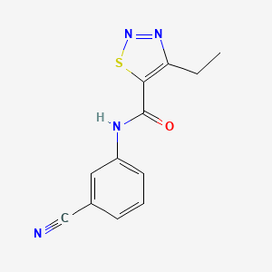 N-(3-cyanophenyl)-4-ethyl-1,2,3-thiadiazole-5-carboxamide