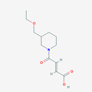 molecular formula C12H19NO4 B1490861 (E)-4-(3-(ethoxymethyl)piperidin-1-yl)-4-oxobut-2-enoic acid CAS No. 2098154-35-7