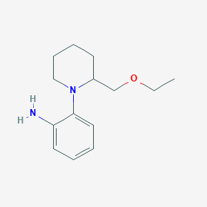 molecular formula C14H22N2O B1490864 2-(2-(Ethoxymethyl)piperidin-1-yl)aniline CAS No. 2098117-71-4