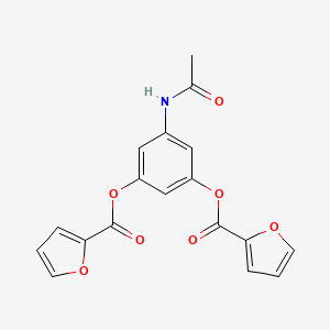 5-(Acetylamino)-1,3-phenylene di(2-furoate)