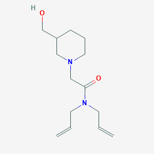 molecular formula C14H24N2O2 B14908653 n,n-Diallyl-2-(3-(hydroxymethyl)piperidin-1-yl)acetamide 