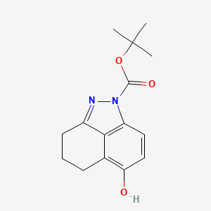 molecular formula C15H18N2O3 B14908656 tert-Butyl 6-hydroxy-4,5-dihydrobenzo[cd]indazole-1(3H)-carboxylate 