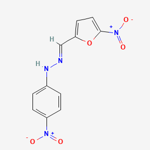 molecular formula C11H8N4O5 B14908681 (1E)-1-[(5-nitrofuran-2-yl)methylidene]-2-(4-nitrophenyl)hydrazine CAS No. 965-53-7