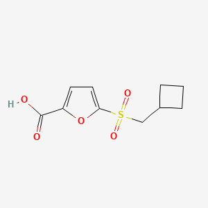 molecular formula C10H12O5S B14908687 5-((Cyclobutylmethyl)sulfonyl)furan-2-carboxylic acid 