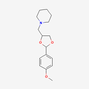 1-{[2-(4-Methoxyphenyl)-1,3-dioxolan-4-YL]methyl}piperidine