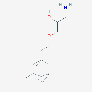 molecular formula C15H27NO2 B14908693 1-[2-(1-Adamantyl)ethoxy]-3-amino-2-propanol 