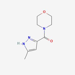 4-[(3-methyl-1H-pyrazol-5-yl)carbonyl]morpholine