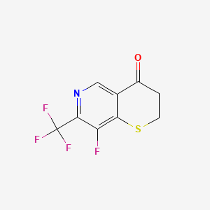 molecular formula C9H5F4NOS B14908728 8-Fluoro-7-(trifluoromethyl)-2H-thiopyrano[3,2-c]pyridin-4(3H)-one 