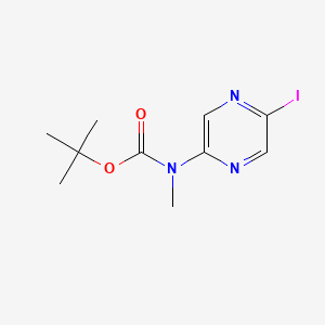 molecular formula C10H14IN3O2 B14908736 tert-Butyl (5-iodopyrazin-2-yl)(methyl)carbamate 