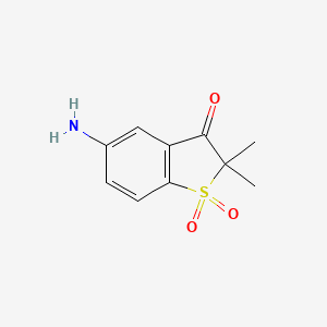 5-Amino-2,2-dimethylbenzo[b]thiophen-3(2H)-one 1,1-dioxide