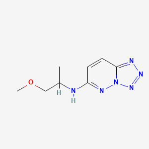 molecular formula C8H12N6O B14908749 N-(1-methoxypropan-2-yl)tetrazolo[1,5-b]pyridazin-6-amine 