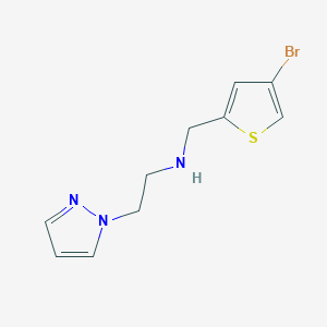 n-((4-Bromothiophen-2-yl)methyl)-2-(1h-pyrazol-1-yl)ethan-1-amine