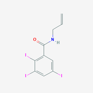 molecular formula C10H8I3NO B14908758 n-Allyl-2,3,5-triiodobenzamide 