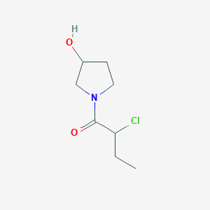 molecular formula C8H14ClNO2 B1490879 2-氯-1-(3-羟基吡咯烷-1-基)丁-1-酮 CAS No. 2090990-53-5