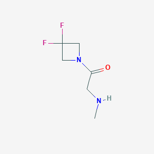 molecular formula C6H10F2N2O B1490885 1-(3,3-二氟氮杂环丁-1-基)-2-(甲基氨基)乙酮 CAS No. 2091581-53-0