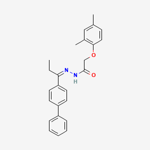 N'-[(1Z)-1-(biphenyl-4-yl)propylidene]-2-(2,4-dimethylphenoxy)acetohydrazide