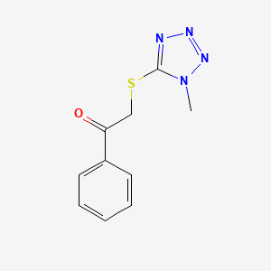 2-((1-Methyl-1h-tetrazol-5-yl)thio)-1-phenylethan-1-one