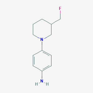 molecular formula C12H17FN2 B1490887 4-(3-(氟甲基)哌啶-1-基)苯胺 CAS No. 2092726-17-3