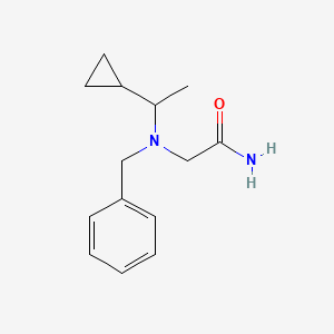 molecular formula C14H20N2O B14908873 2-(Benzyl(1-cyclopropylethyl)amino)acetamide 