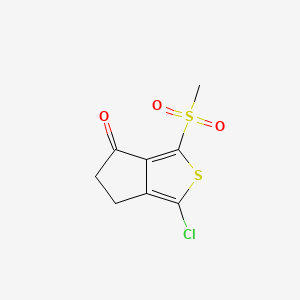 1-Chloro-3-(methylsulfonyl)-5,6-dihydro-4H-cyclopenta[c]thiophen-4-one