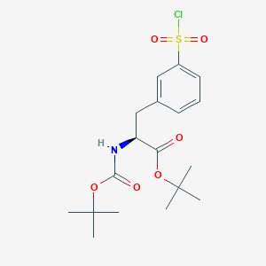 tert-Butyl (S)-2-((tert-butoxycarbonyl)amino)-3-(3-(chlorosulfonyl)phenyl)propanoate