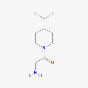 molecular formula C8H14F2N2O B1490892 2-Amino-1-(4-(difluoromethyl)piperidin-1-yl)ethan-1-one CAS No. 1936298-56-4