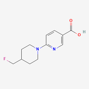 molecular formula C12H15FN2O2 B1490894 6-(4-(Fluoromethyl)piperidin-1-yl)nicotinic acid CAS No. 2011038-08-5