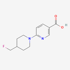 molecular formula C12H15FN2O2 B1490894 6-(4-(氟甲基)哌啶-1-基)烟酸 CAS No. 2011038-08-5