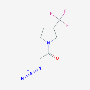 molecular formula C7H9F3N4O B1490896 2-Azido-1-(3-(trifluoromethyl)pyrrolidin-1-yl)ethan-1-one CAS No. 2098036-10-1