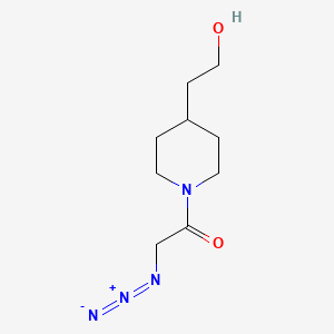 molecular formula C9H16N4O2 B1490897 2-Azido-1-(4-(2-hydroxyethyl)piperidin-1-yl)ethan-1-one CAS No. 2097979-61-6