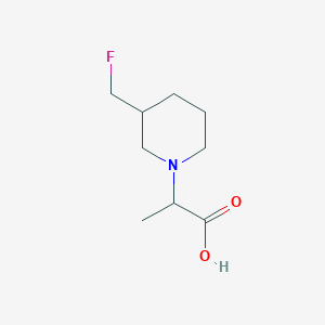 molecular formula C9H16FNO2 B1490899 2-(3-(Fluoromethyl)piperidin-1-yl)propanoic acid CAS No. 2089677-89-2