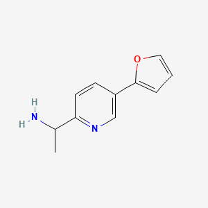 1-(5-(Furan-2-yl)pyridin-2-yl)ethan-1-amine