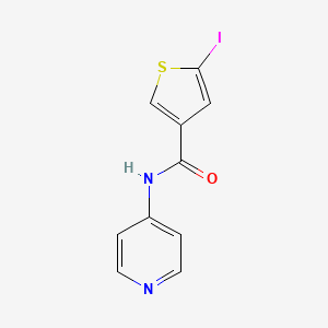 molecular formula C10H7IN2OS B14909012 5-iodo-N-(pyridin-4-yl)thiophene-3-carboxamide 