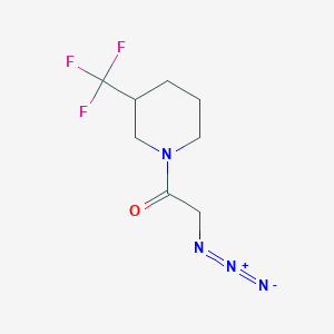 molecular formula C8H11F3N4O B1490903 2-叠氮基-1-(3-(三氟甲基)哌啶-1-基)乙酮 CAS No. 2097985-32-3