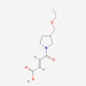 molecular formula C11H17NO4 B1490904 (E)-4-(3-(ethoxymethyl)pyrrolidin-1-yl)-4-oxobut-2-enoic acid CAS No. 2098154-54-0