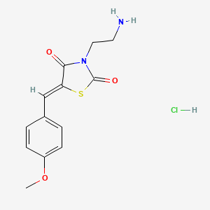 (Z)-3-(2-Aminoethyl)-5-(4-methoxybenzylidene)thiazolidine-2,4-dione hydrochloride