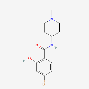 4-bromo-2-hydroxy-N-(1-methylpiperidin-4-yl)benzamide