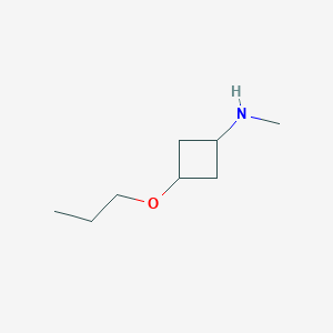 molecular formula C8H17NO B14909072 N-methyl-3-propoxy-cyclobutanamine 